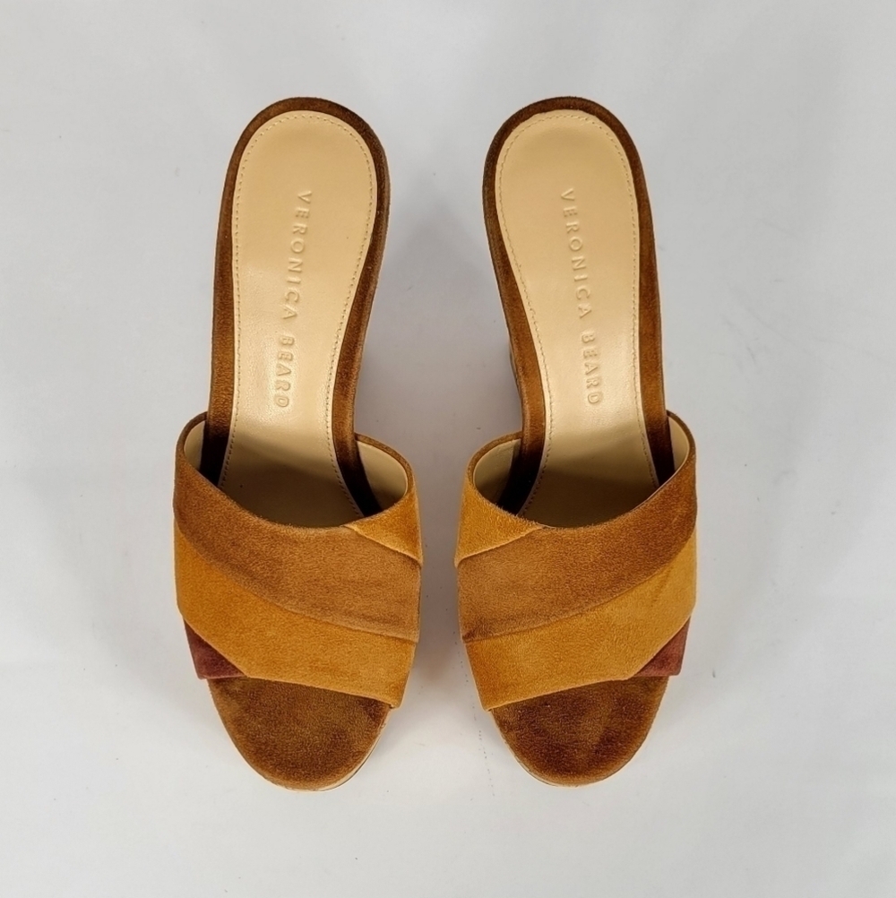 Veronica Beard Dali Patchwork On Platform Wedge S… - image 5